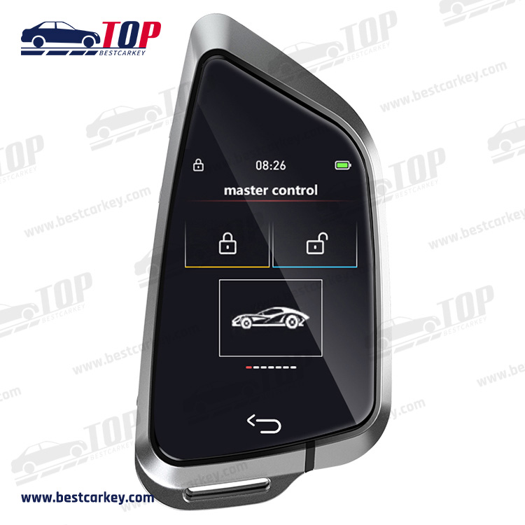 Keyless Entry ventilabis Committitur Stop Auto Lock Key LCD Touch Screen Smart Longinquus Car Key pro BMW